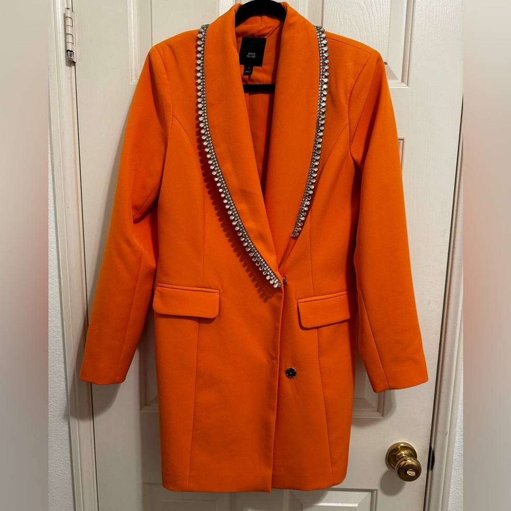 Orange River Island Blazer Dress